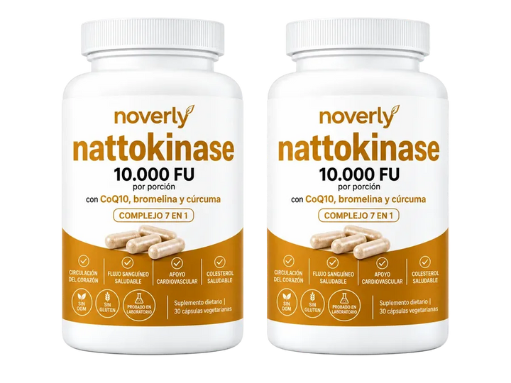 Dos frascos de Nattoquinasa 10.000 FU