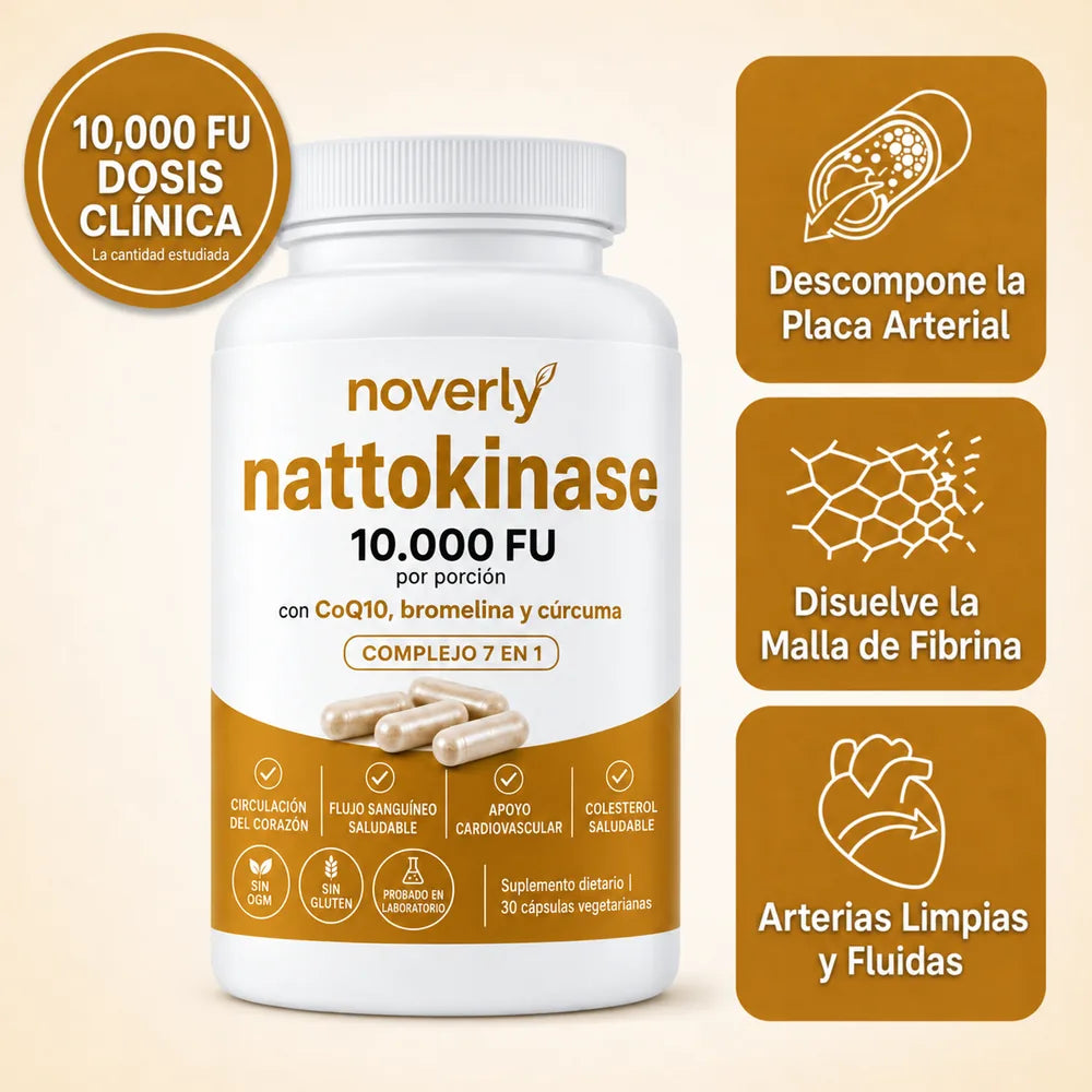 Nattoquinasa 10.000 FU — imagen 1